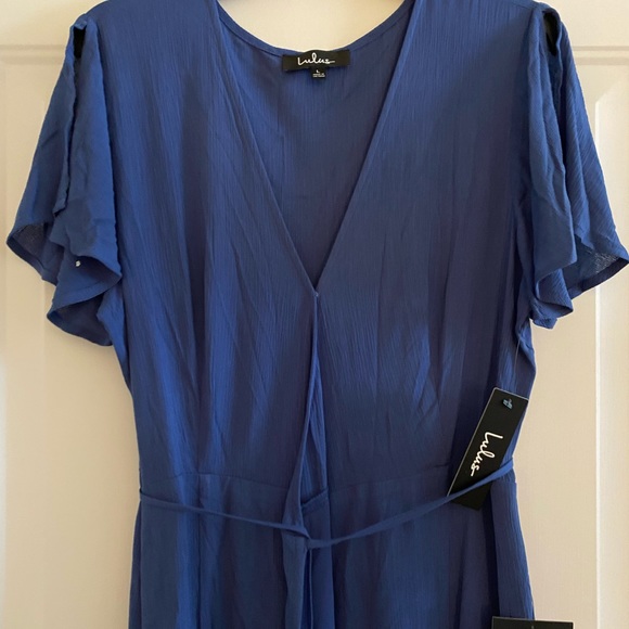 Lulus Dresses & Skirts - Lulu’s Denim Blue Wrap Maxi Dress - Large